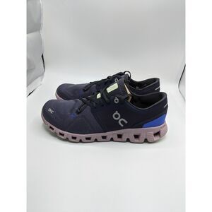 On Women's Cloud X 3 Sneakers, Midnight/Heron, 10.5 Medium US